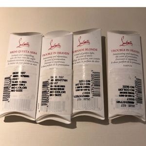 Set of four Christian Louboutin  Parfum Sample